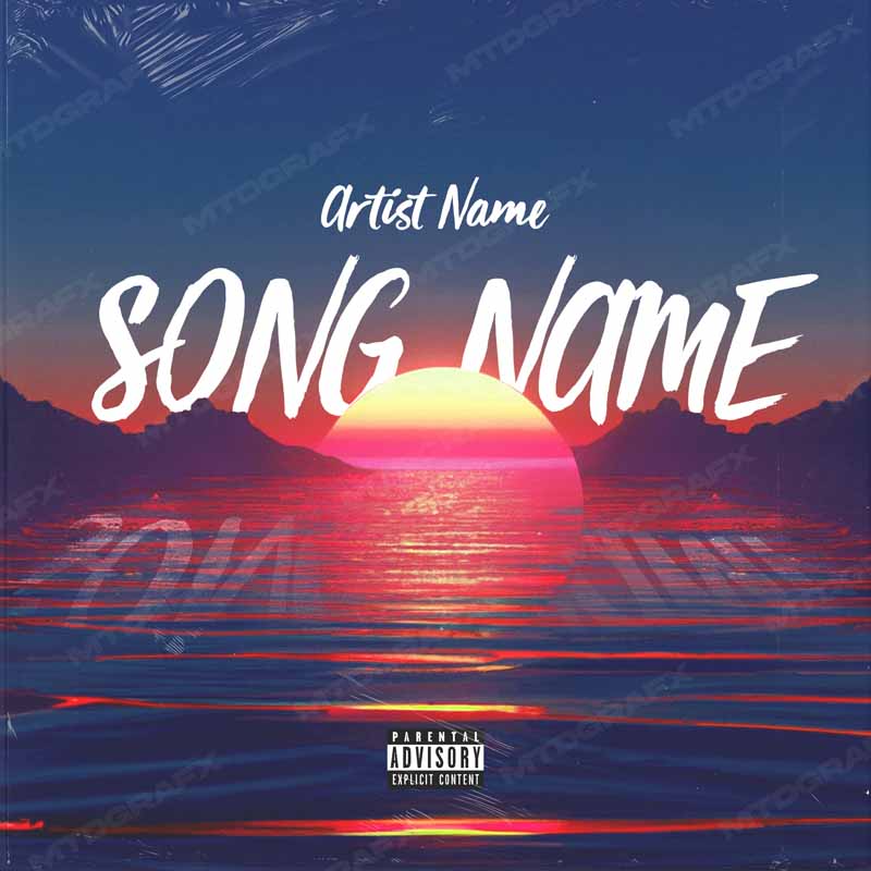 Synthwave Sunset Cover Design | Cover Art