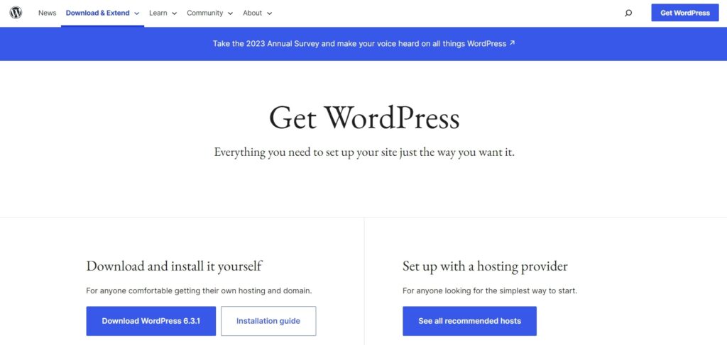 build a wordpress website