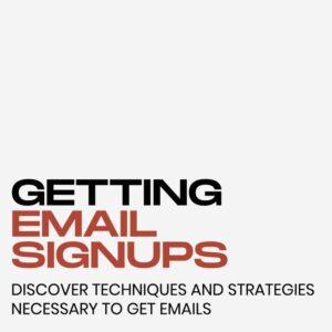 Getting-Email-Signups